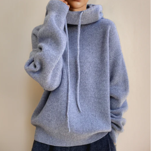 Evelyn Cozy Knit Hoodie