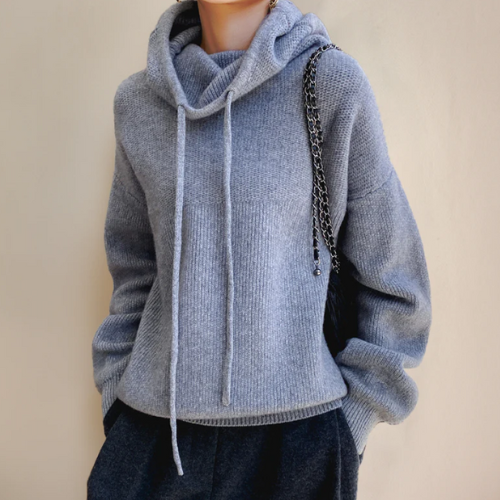 Evelyn Cozy Knit Hoodie