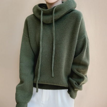 Evelyn Cozy Knit Hoodie