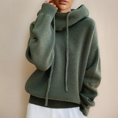 Evelyn Cozy Knit Hoodie