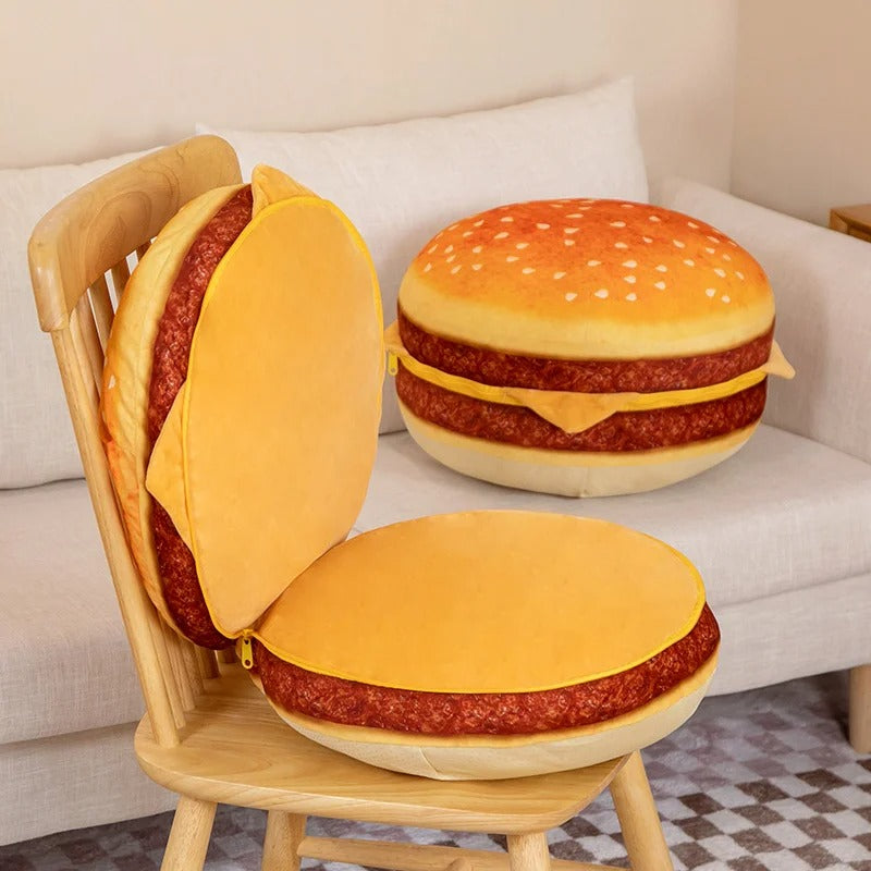 "Big Bite" Burger Pillow